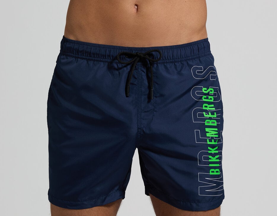 Men's logo print boardshorts, NAVY Men's logo print boardshorts, NAVY, hi-res-1