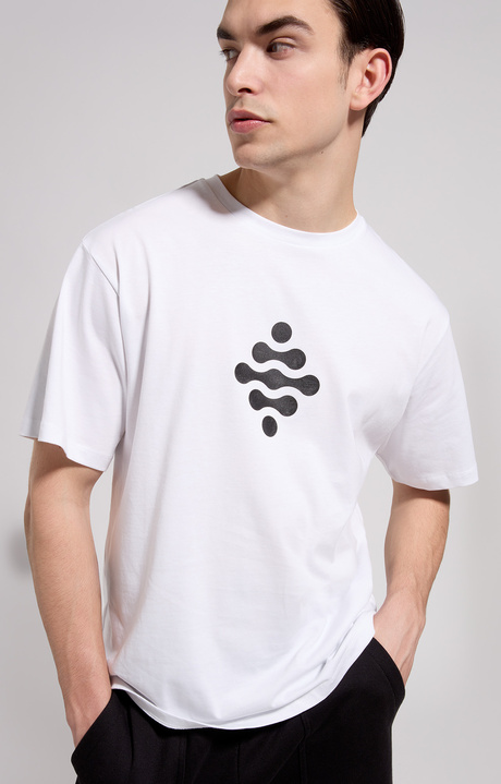 Men's print T-shirt, WHITE, hi-res-1