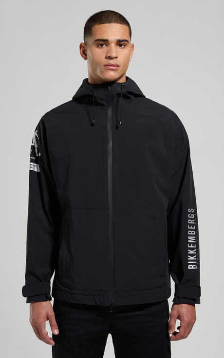 Men's nylon jacket, BLACK, hi-res-1