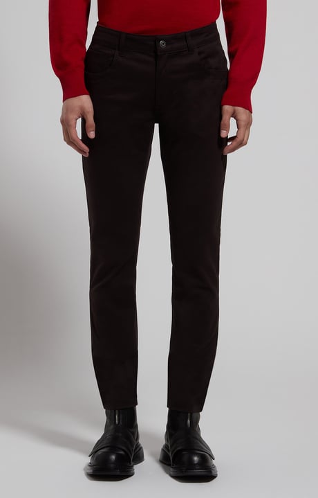Men's slim-fit pants, BLACK, hi-res-1
