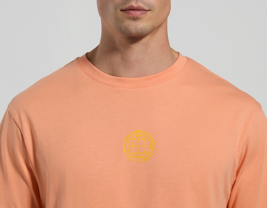 Men's back-print T-shirt, SHELL CORAL, hi-res-1