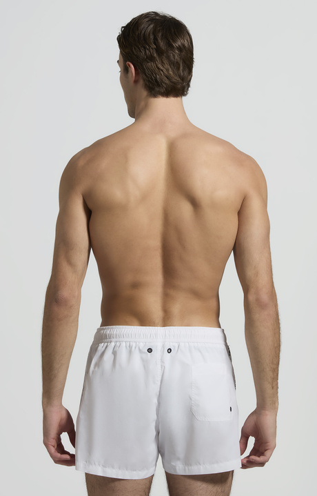 Men&rsquo;s swim shorts with drawstring, WHITE, hi-res-1