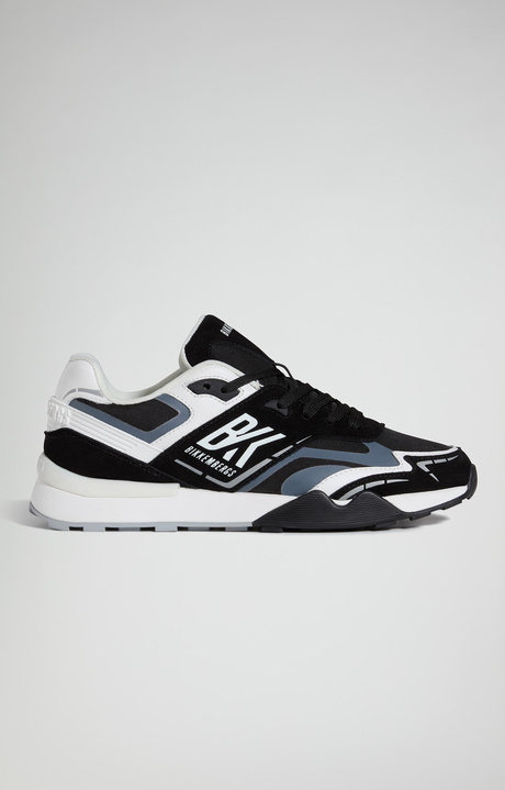 Men's Retr&ograve; M multi-material sneakers, BLACK, hi-res-1