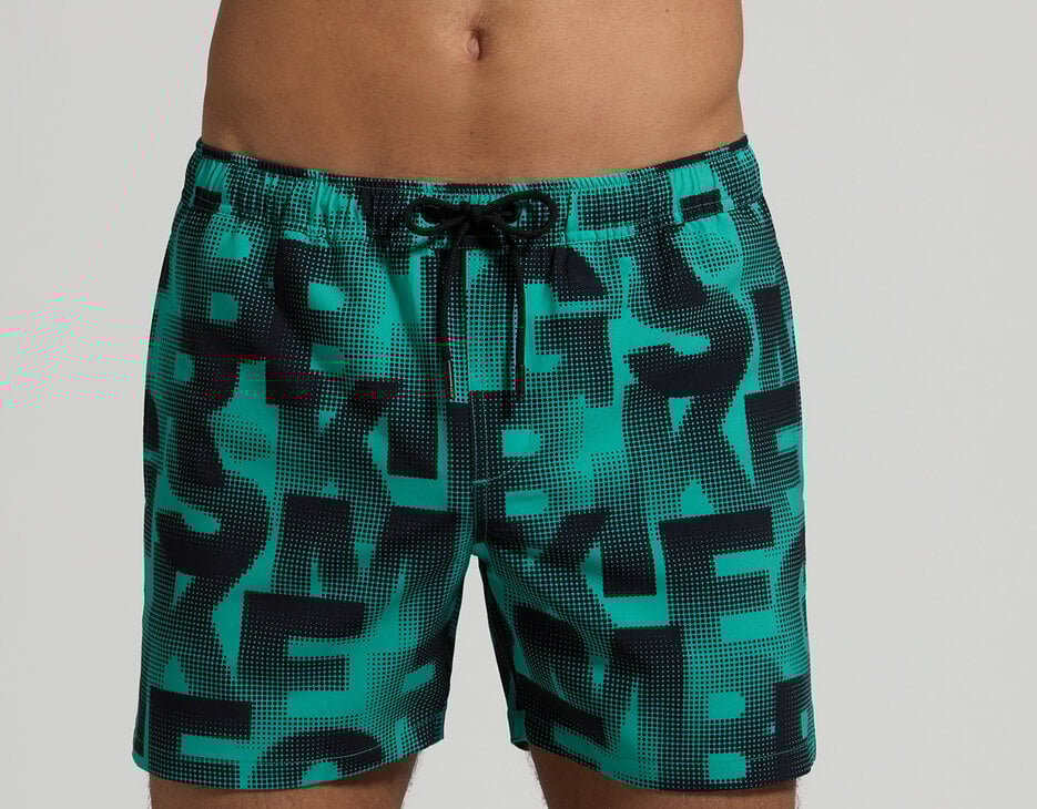 Men's camouflage swim trunks, MARINE Men's camouflage swim trunks, MARINE, hi-res-1
