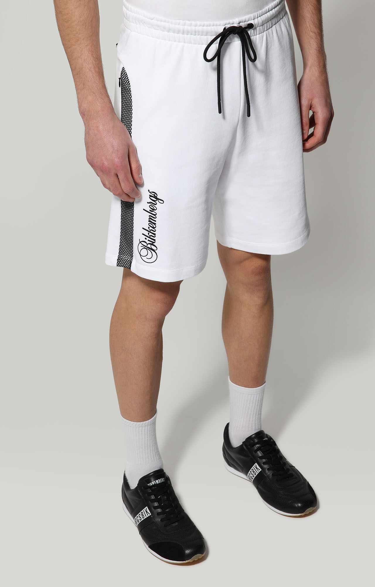 Pantaloni bermuda uomo in felpa | BLUE | Bikkembergs