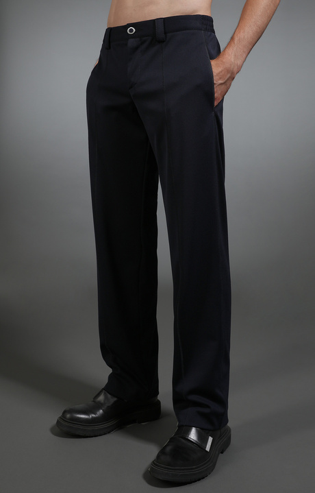 Men's navy trousers, NAVY, hi-res-1