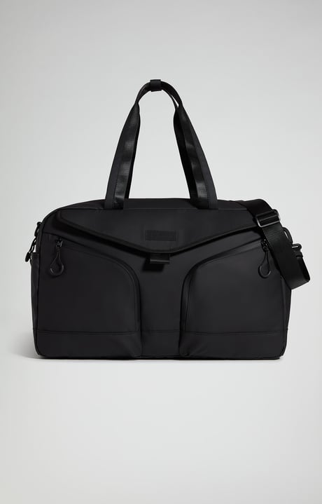 Men's Lenne multi-pocket travel duffel, BLACK, hi-res-1