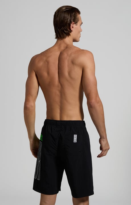 Men's long boardshorts, BLACK Men's long boardshorts, BLACK, hi-res-1