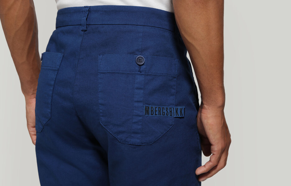 Men's pants with pocket detail, BLUE Men's pants with pocket detail, BLUE, hi-res-1