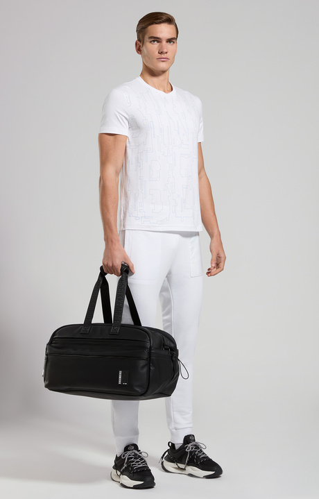 Men's fleece joggers, WHITE, hi-res-1