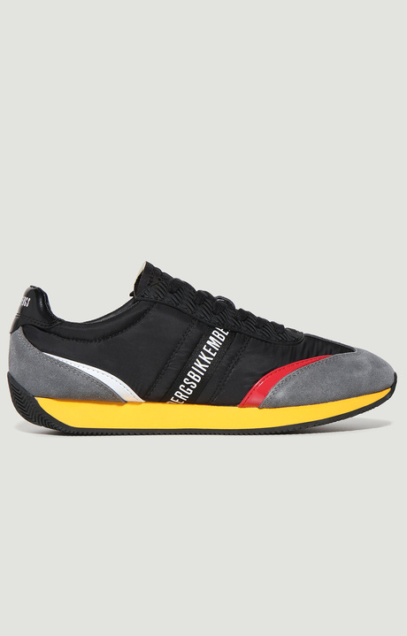 Sneakers multimateriale uomo Jogger, BLACK/LAVAGNA, hi-res-1