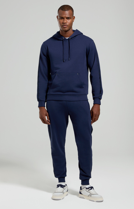 Men's drop-crotch sweatpants, BLACK IRIS, hi-res-1