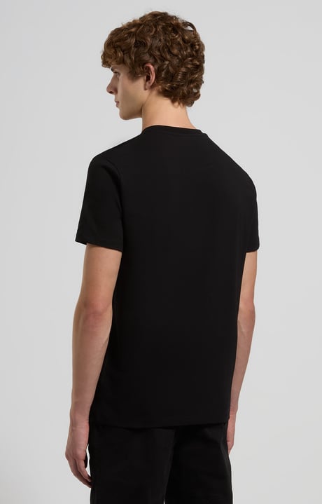Slim fit men’s T-shirt, BLACK Slim fit men’s T-shirt, BLACK, hi-res-1