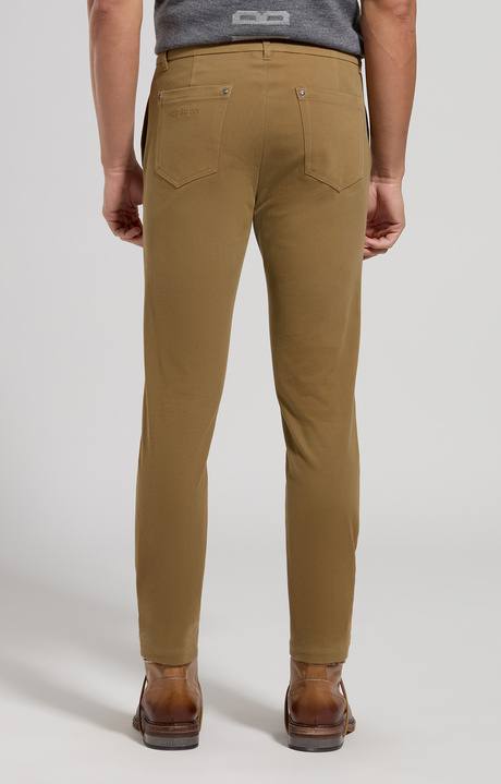 Men's pants with embroidered logo, CAMEL, hi-res-1