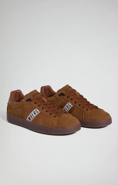 Men's Recoba M suede leather sneakers, TOFFEE 118, hi-res-1