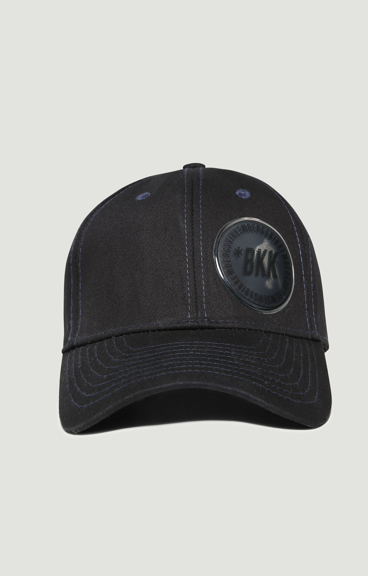 baseball cap with applique | BLACK 