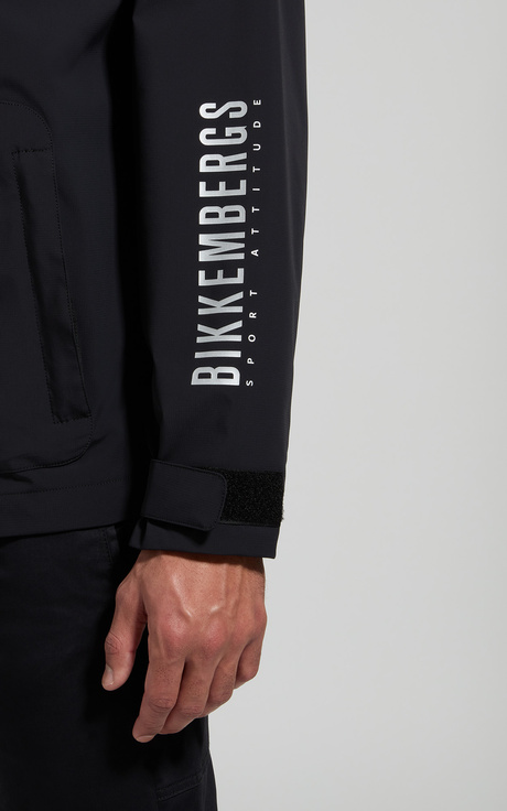 Men's nylon jacket, BLACK, hi-res-1