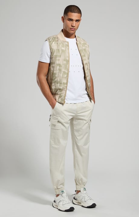 Slim fit men's shirt, WHITE, hi-res-1