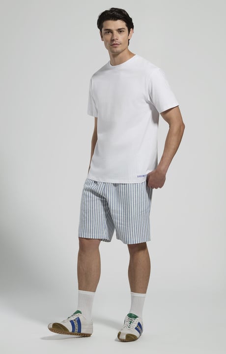 Men's striped shorts, LITTLE BOY BLUE, hi-res-1