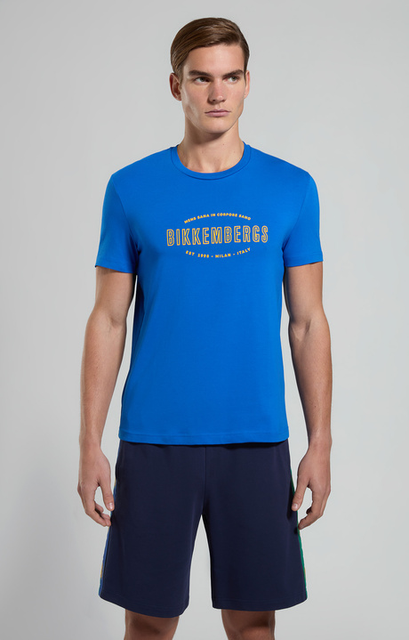 T-shirt da uomo slim fit, MAZARINE BLUE, hi-res-1