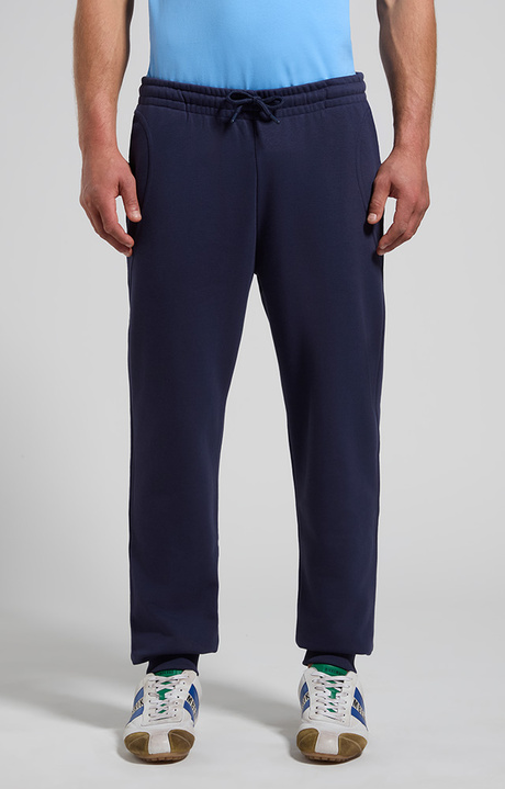 Men&rsquo;s joggers with embroidered flap, BLACK IRIS, hi-res-1
