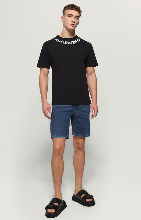 T-shirt uomo maniche raglan, BLACK, hi-res-1
