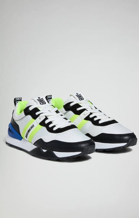 Men's sneakers - Retrò M, BLACK/WHITE/FLUO YELLOW Men's sneakers - Retrò M, BLACK/WHITE/FLUO YELLOW, hi-res-1