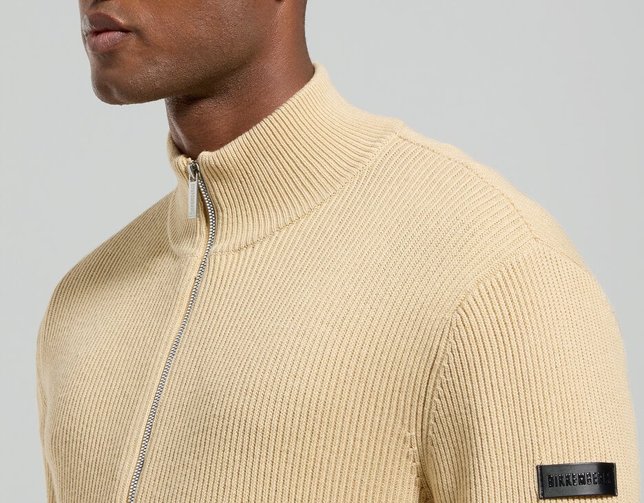 Men’s sweater with zip fastening, SILVER FERN Men’s sweater with zip fastening, SILVER FERN, hi-res-1