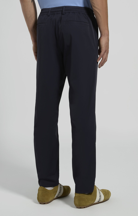 Men's elastic-waist pants, BLACK IRIS, hi-res-1