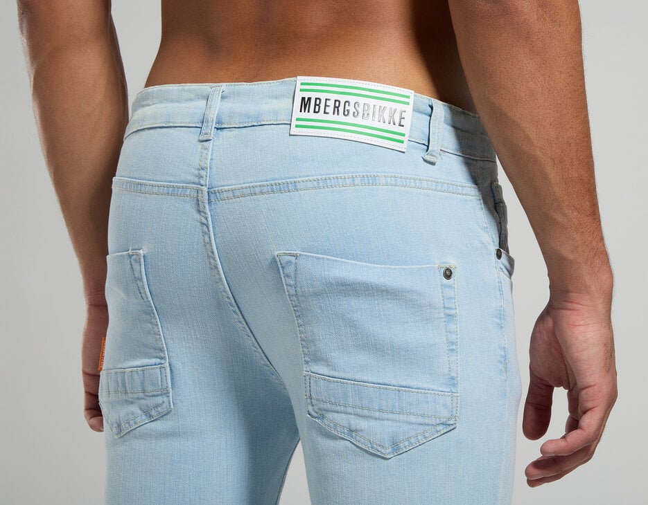 Slim fit men's jeans, L6 BLUE DENIM Slim fit men's jeans, L6 BLUE DENIM, hi-res-1