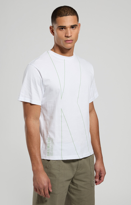 Men's K T-shirt, WHITE, hi-res-1