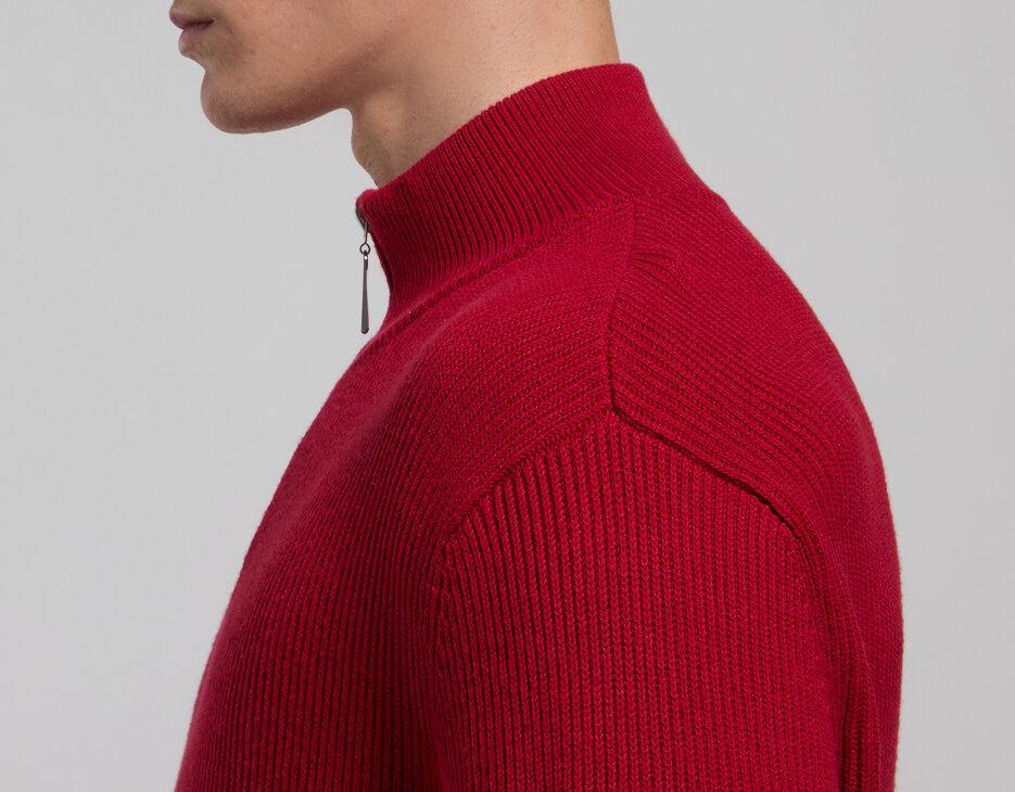 Men’s sweater with zip fastening, CHILI PEPPER Men’s sweater with zip fastening, CHILI PEPPER, hi-res-1