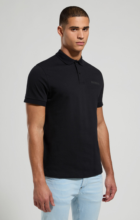 Men's polo shirt - back print, ANTHRACITE, hi-res-1