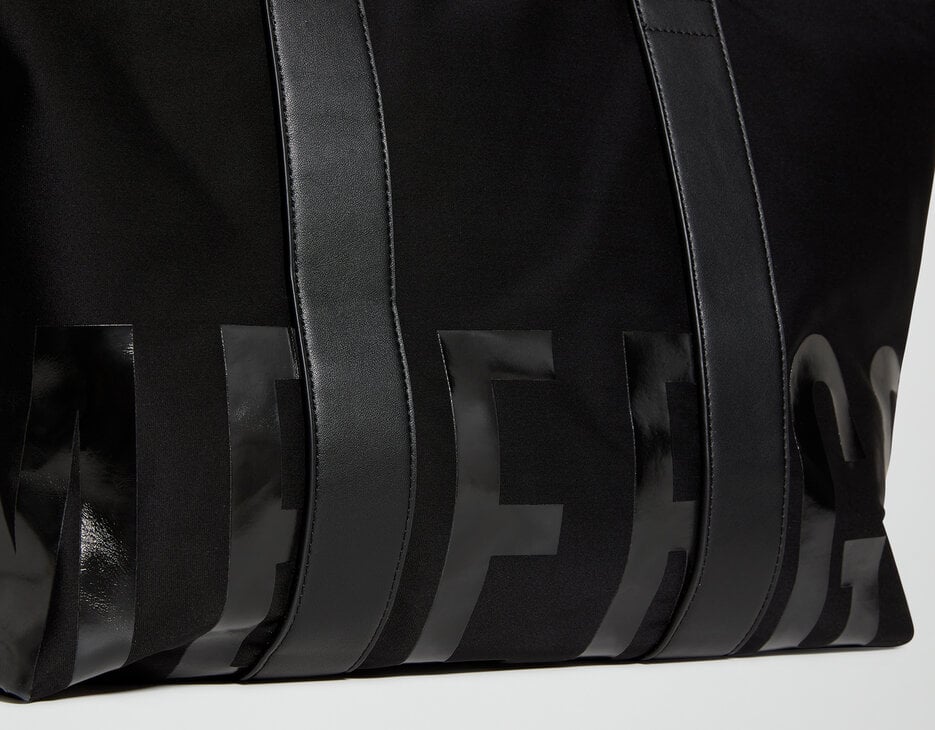 Maxi logo shopping bag, BLACK Maxi logo shopping bag, BLACK, hi-res-1