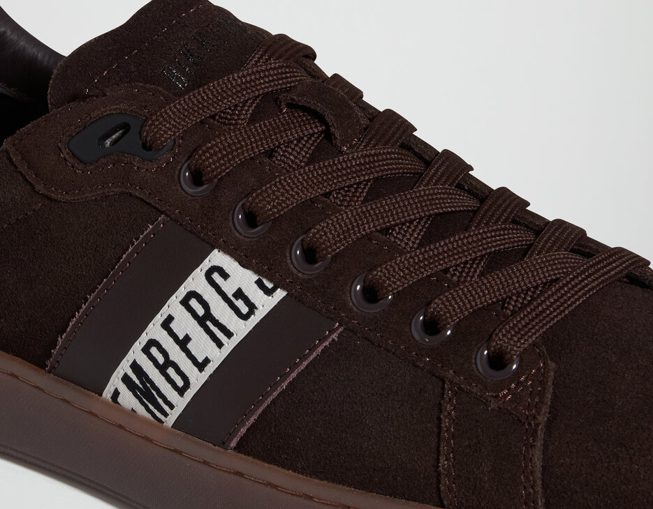 Men's Recoba M suede leather sneakers, EBANO, hi-res-1