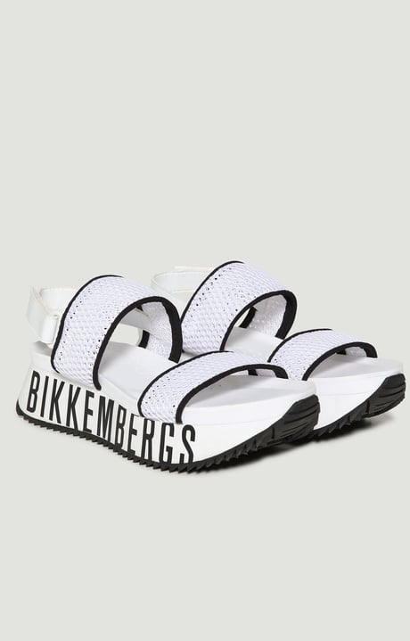 Women's platform sandals Rebeca, WHITE/BLACK Women's platform sandals Rebeca, WHITE/BLACK, hi-res-1