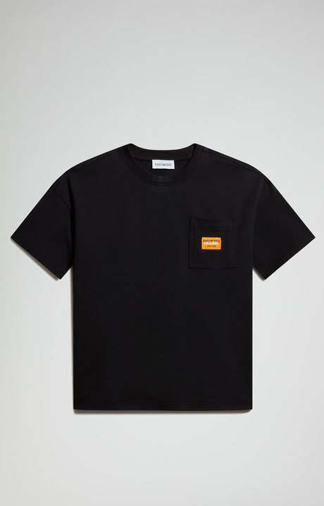 Oversized cotton T-shirt, PIRATE BLACK, hi-res-1