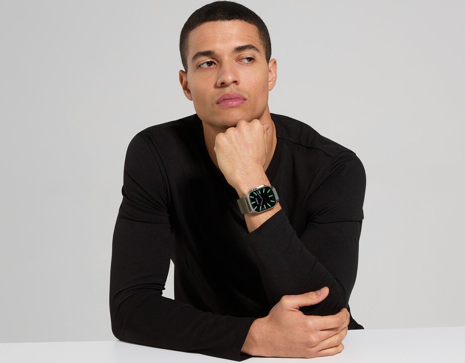 Smartwatch 180 with sports functions, BEIGE Smartwatch 180 with sports functions, BEIGE, hi-res-1