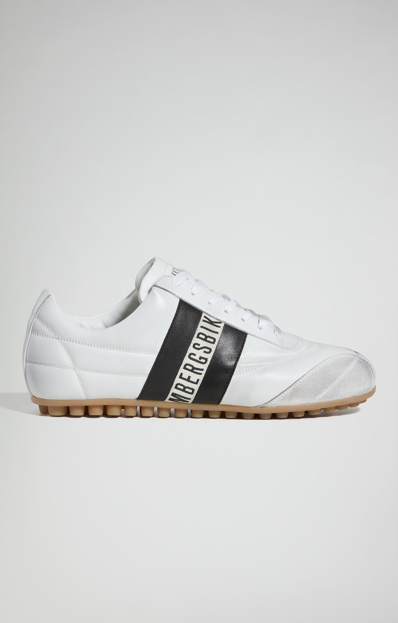 Men's Soccer sneakers with used finish - WHITE | Bikkembergs