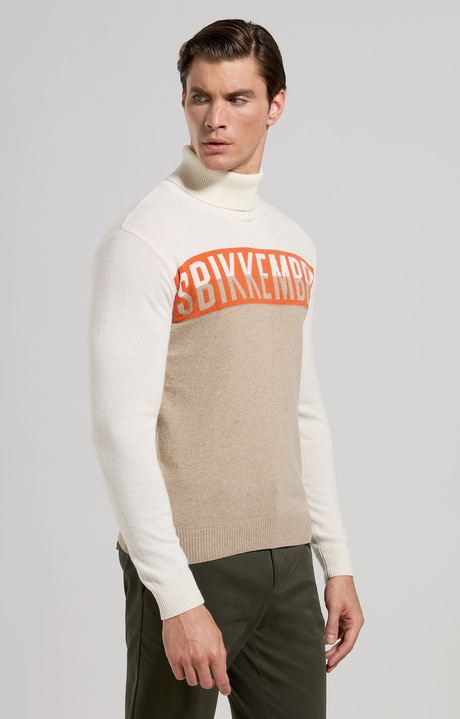 Men's turtleneck colour-block pullover, INCENSE, hi-res-1