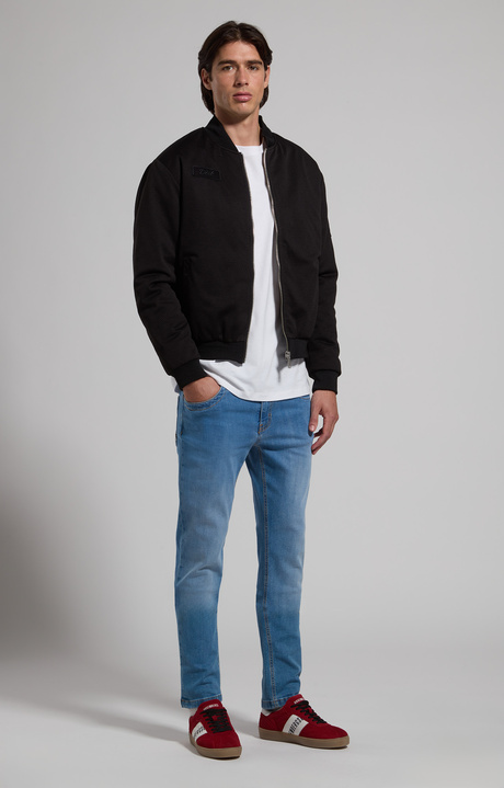 Men's slim-fit jeans, L8 BLUE DENIM, hi-res-1