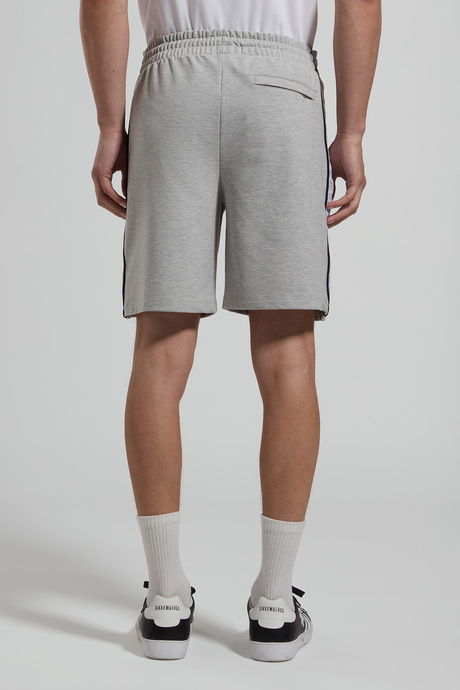 Men's fleece shorts, GREY MELANGE MID/LIGH Men's fleece shorts, GREY MELANGE MID/LIGH, hi-res-1