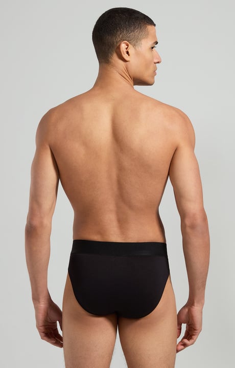 2-pack men's high-waisted men's briefs, BLACK 2-pack men's high-waisted men's briefs, BLACK, hi-res-1