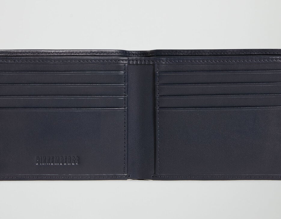 Men's wallet with embossed logo, BLUE Men's wallet with embossed logo, BLUE, hi-res-1