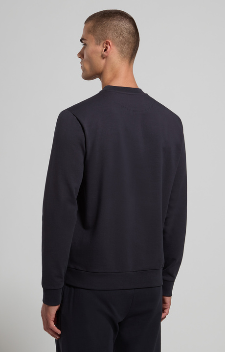 Men's round neck sweatshirt, PIRATE BLACK Men's round neck sweatshirt, PIRATE BLACK, hi-res-1