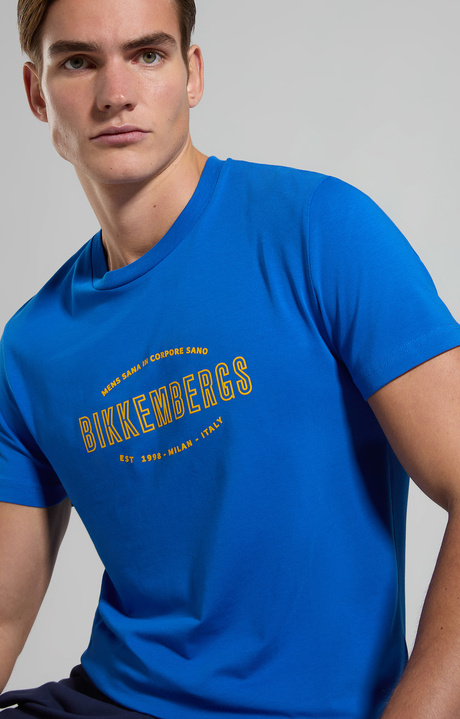 T-shirt da uomo slim fit, MAZARINE BLUE, hi-res-1