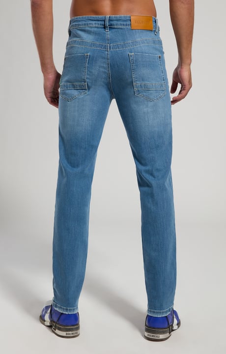  Jeans uomo regular fit, BLUE DENIM LIGHT LAV.2, hi-res-1