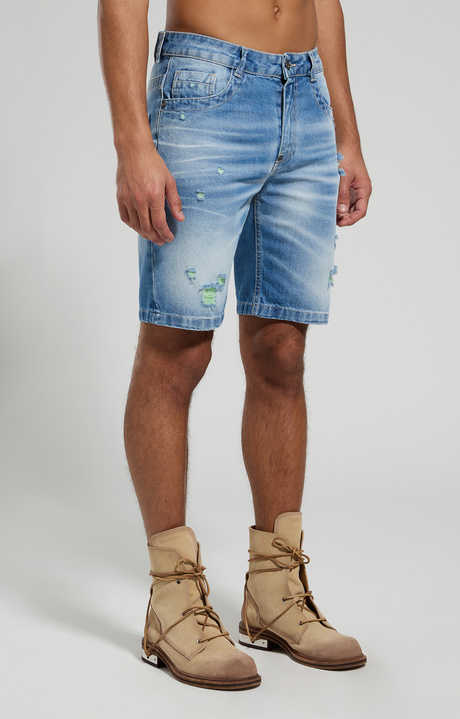 Men's denim shorts, L8 BLUE DENIM, hi-res-1