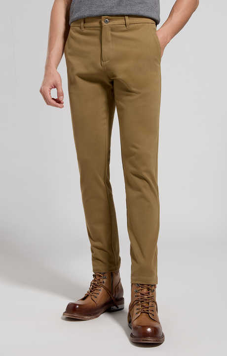 Men's pants with embroidered logo, CAMEL, hi-res-1