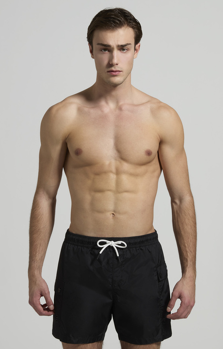 Men&rsquo;s swim shorts with pockets, BLACK, hi-res-1